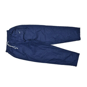 Nike Team Men's Track Pants Blue White Swoosh Size M Polyester Pockets